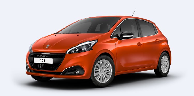 Vue de Peugeot 208 2024